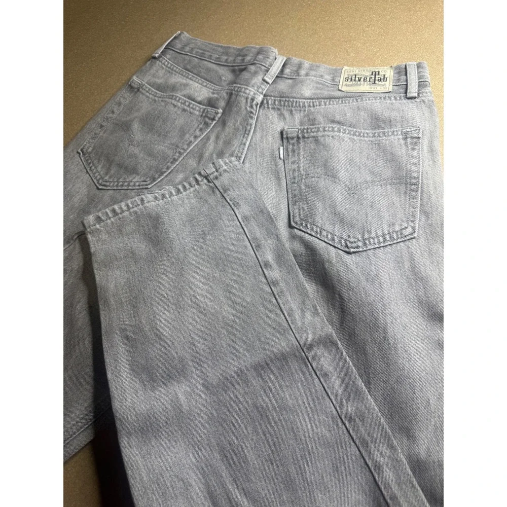 Levi's SilverTab Loose Fit Gray Denim Jeans Mens W31 L32‎ Baggy 90s Style Y2k
